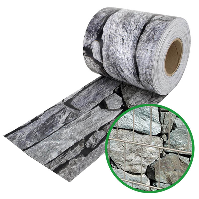 Zaunblende VAVA DESIGN - Ästhetische Sichtschutzstreifen für Ihren Zaun | Granit