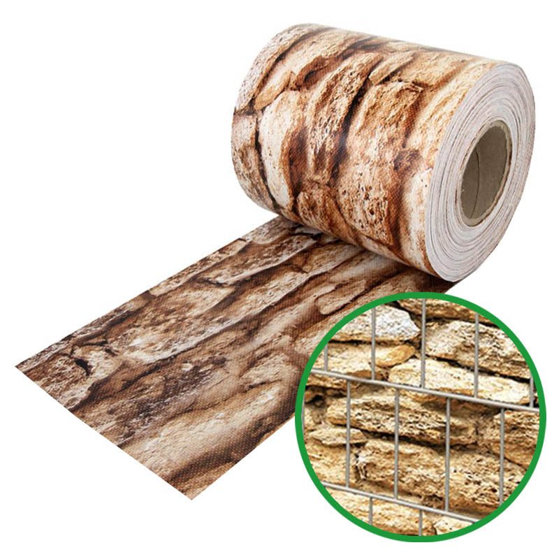 Zaunblende VAVA DESIGN - Ästhetische Sichtschutzstreifen für Ihren Zaun | Sandstein