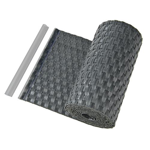 Sichtschutzstreifen CAVE Rattan-Optik | Anthrazit