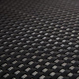 Sichtschutzstreifen CAVE Rattan-Optik | Schwarz