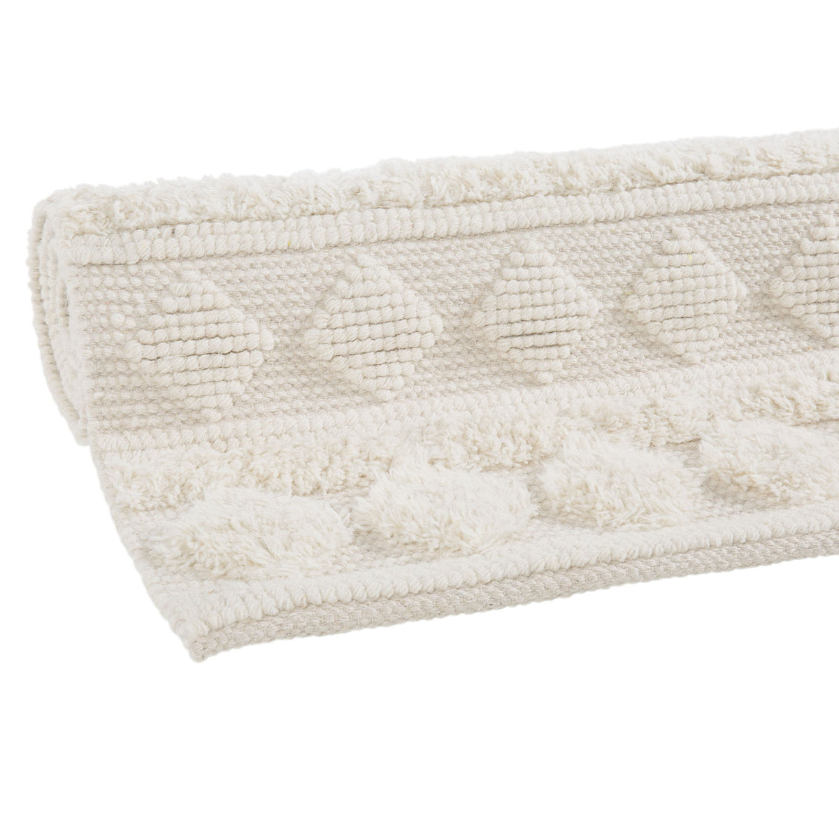 Handweb-Teppich DALTON – 52 % Wolle, in Creme oder Grau – Mattenlager