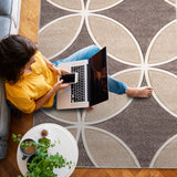 Webteppich-Teppich GOLDIE - 3D Vintage Desgin - in 5 Größen