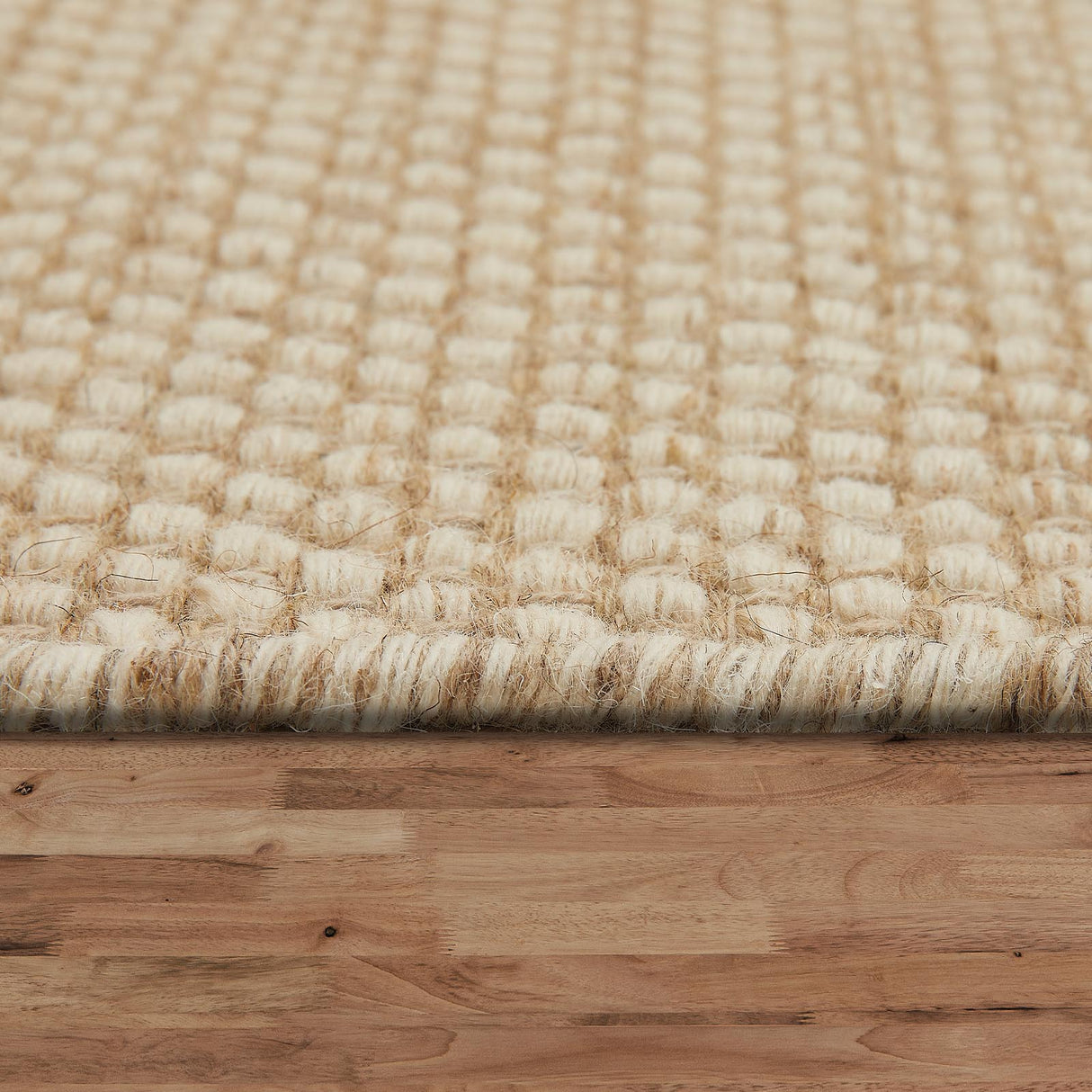 Wollteppich "Hamnen" - beige 