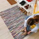 Flickenteppich HOLI - bunter Baumwollteppich