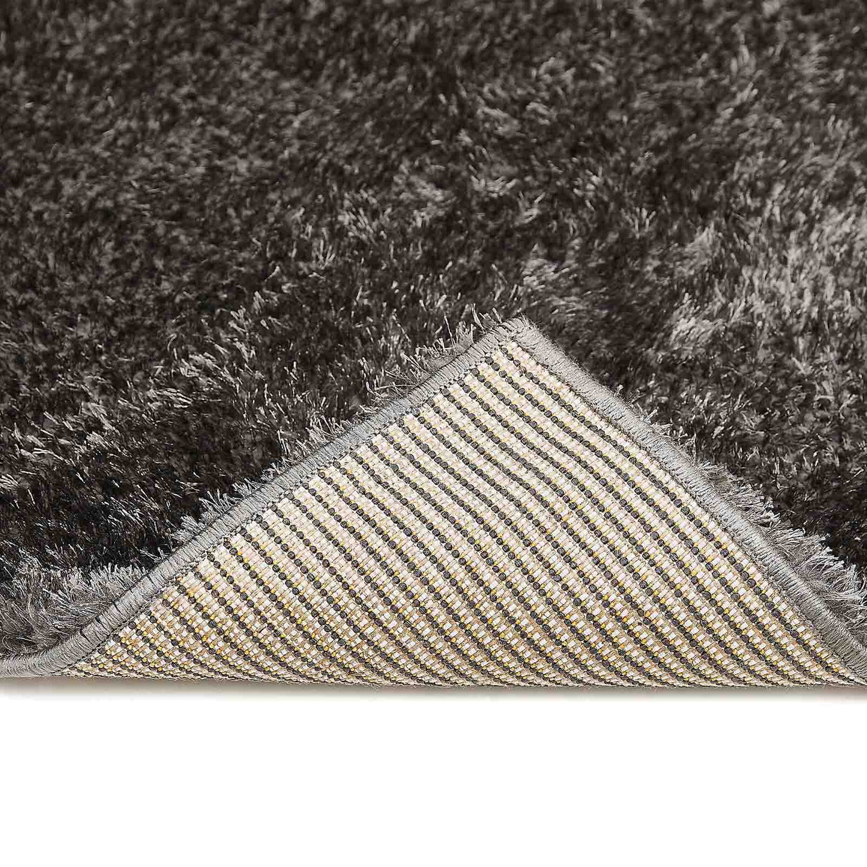 Hochflor-Teppich LYNN Nahaufnahme Mattenlager | Anthrazit