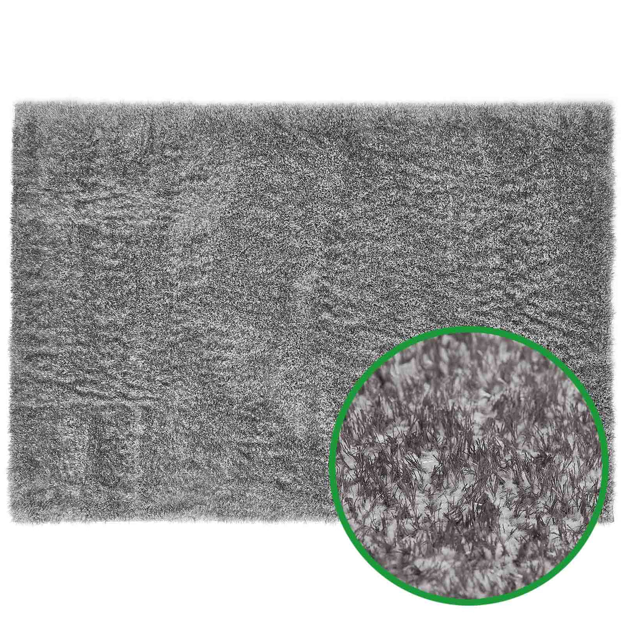 Hochflor-Teppich LYNN Gesamtansicht Mattenlager | Grau