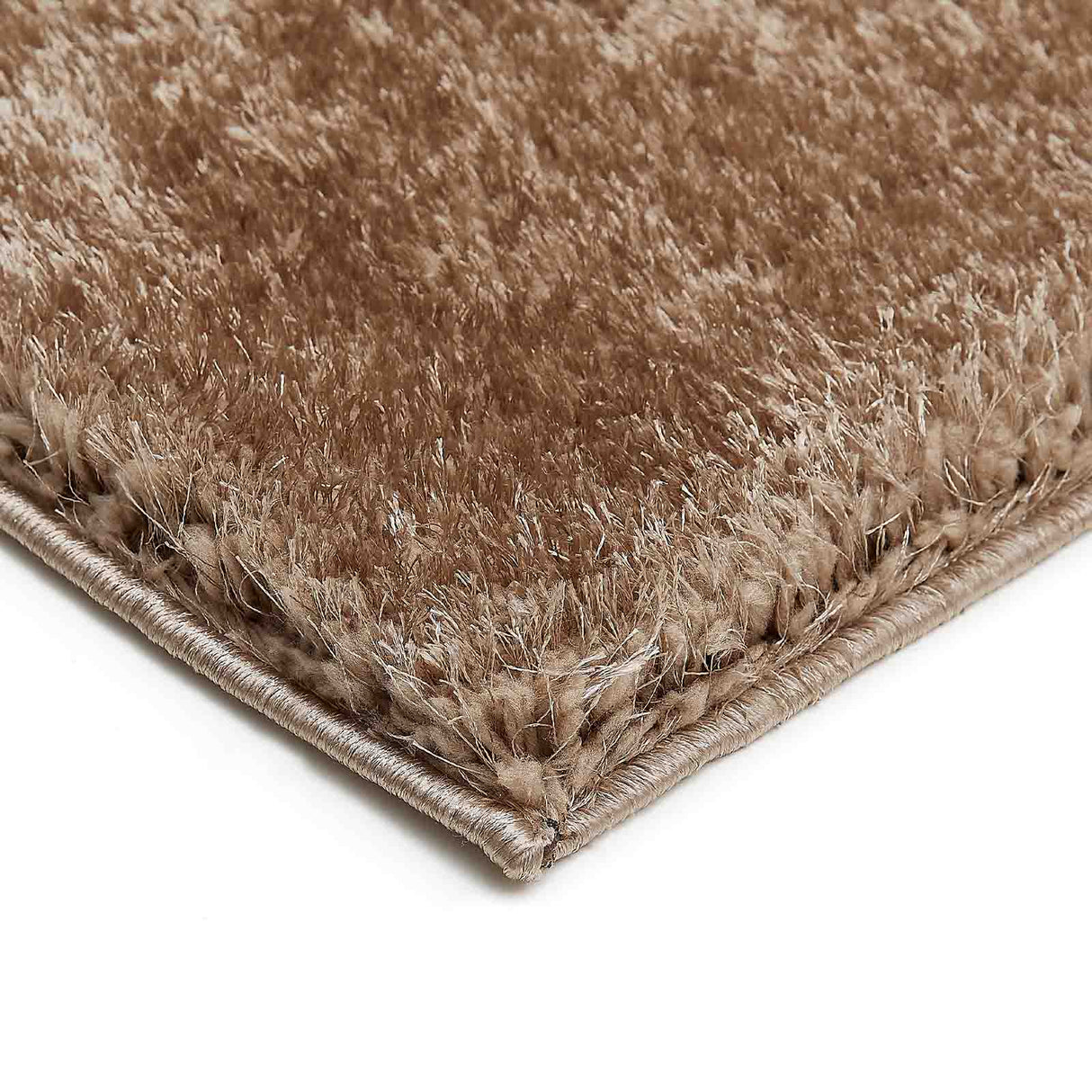Hochflor-Teppich LYNN Ecke Mattenlager | Taupe