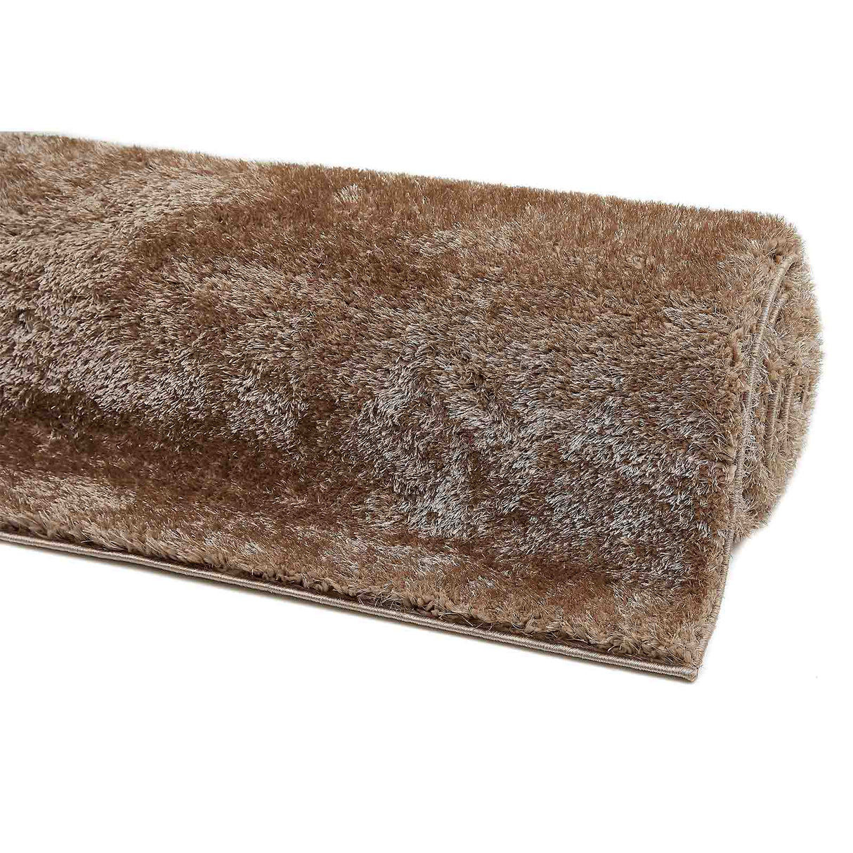 Hochflor-Teppich LYNN Rolle Mattenlager | Taupe