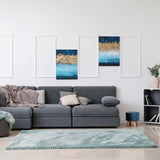 Hochflor-Teppich LYNN Anwendung Zimmer Mattenlager | Türkis