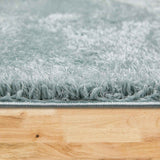 Hochflor-Teppich LYNN Anwendung Boden Mattenlager | Türkis