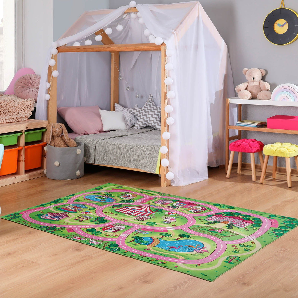 Straßenteppich MY LITTLE TOWN | Pink