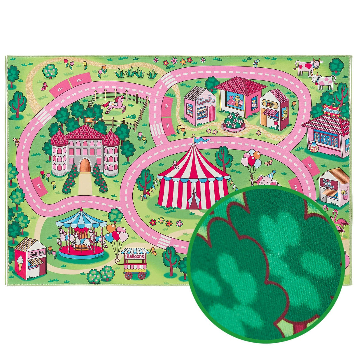 Straßenteppich MY LITTLE TOWN | Pink