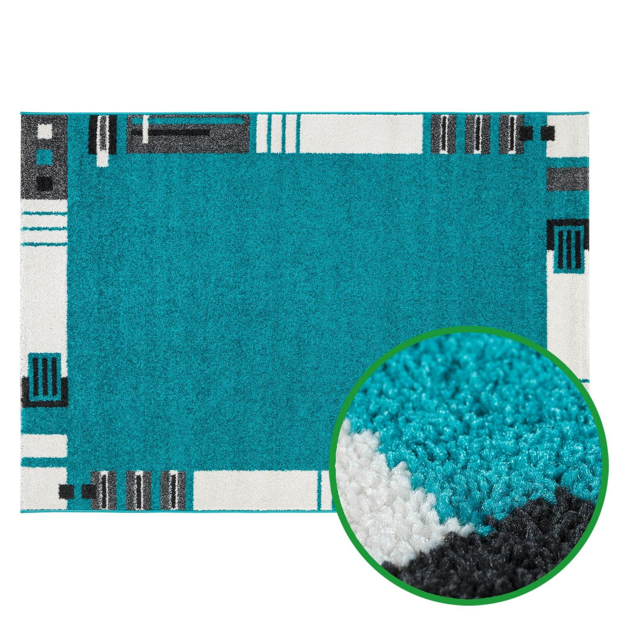 Bordüren-Teppich MAVI - modern gemustert - in 5 Größen