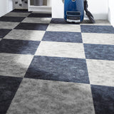 Nadelfilz Teppichfliesen TAIGA mit Design Oberfläche | Dunkelgrau