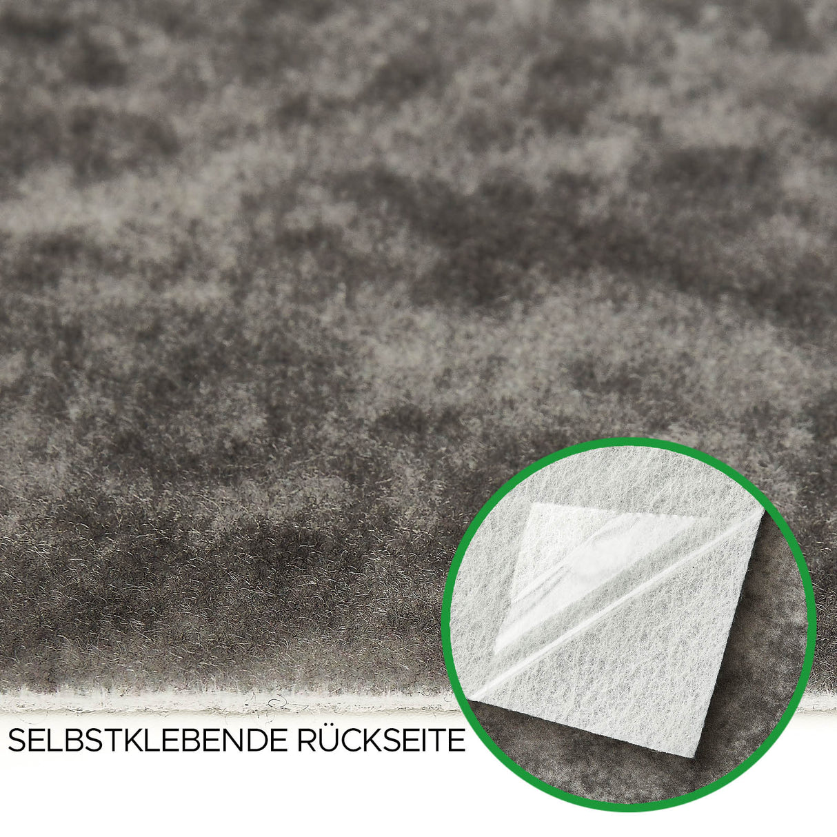 Nadelfilz Teppichfliesen TAIGA mit Design Oberfläche | Hellgrau