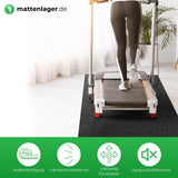 Unterlage für Fitnessgeräte in Anwendung