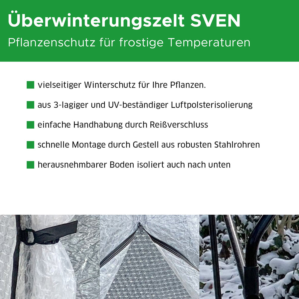pflanzenschutz zelt winter Überwinterungszelt SVEN