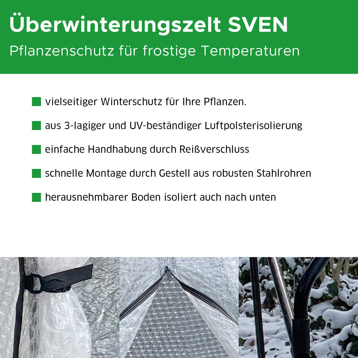 winterschutz für pflanzen zelt Überwinterungszelt SVEN