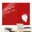 Glas-Magnetboard | Rot