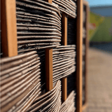 Weiden-Paravent SAM- 3-teiliger Premium-Sichtschutz