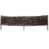 Weidensteckzaun NATURA Gesamtansicht Mattenlager