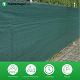 Zaunblende COURT Grün in Anwendung