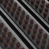 Eingangsmatte ALUFLOW mit Bürsten-Einsatz | Braun