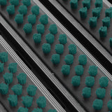 Eingangsmatte ALUFLOW mit Bürsten-Einsatz | Dunkelgrün