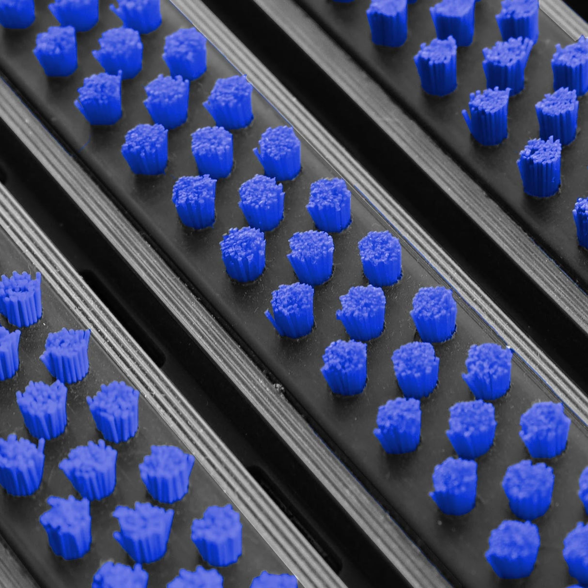 Eingangsmatte ALUFLOW mit Bürsten-Einsatz | Blau