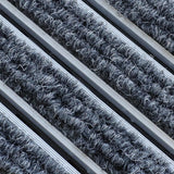 Eingangsmatte ALUFLOW mit Nadelfilz-Einsatz | Grau