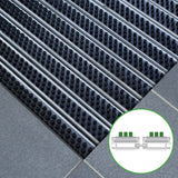 Eingangsmatte ALUFLOW mit Bürsten-Einsatz | Schwarz