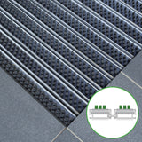 Eingangsmatte ALUFLOW - Bürsten-Einsatz für Außenbereich - 3 Stärken - Zone 1