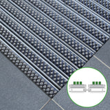 Eingangsmatte ALUFLOW - Bürsten-Einsatz für Außenbereich - 3 Stärken - Zone 1