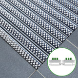 Eingangsmatte ALUFLOW - Bürsten-Einsatz für Außenbereich - 3 Stärken - Zone 1