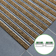 Eingangsmatte ALUFLOW Low mit Nadelfilz-Einsatz Mattenlager | Beige