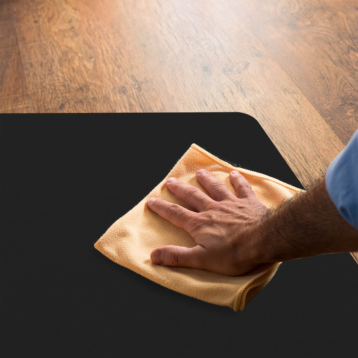 Bodenschutzmatte farbig - Bürostuhlunterlage | Schwarz