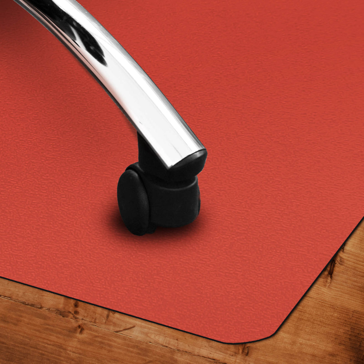 Bodenschutzmatte farbig - Bürostuhlunterlage | Rot