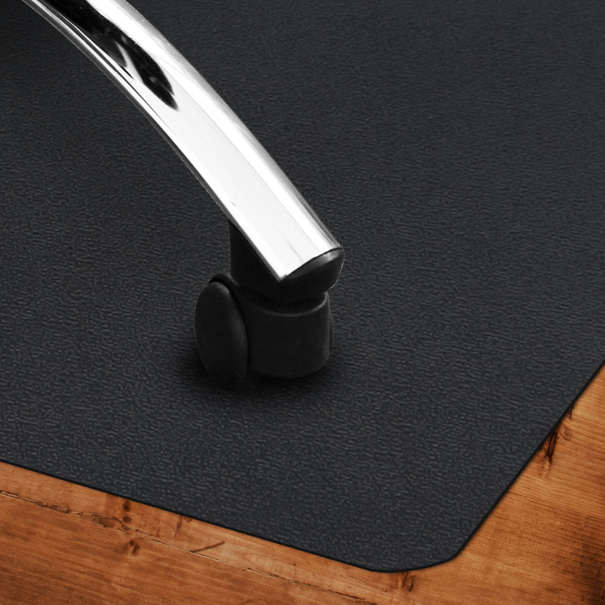 Bodenschutzmatte farbig - Bürostuhlunterlage | Schwarz