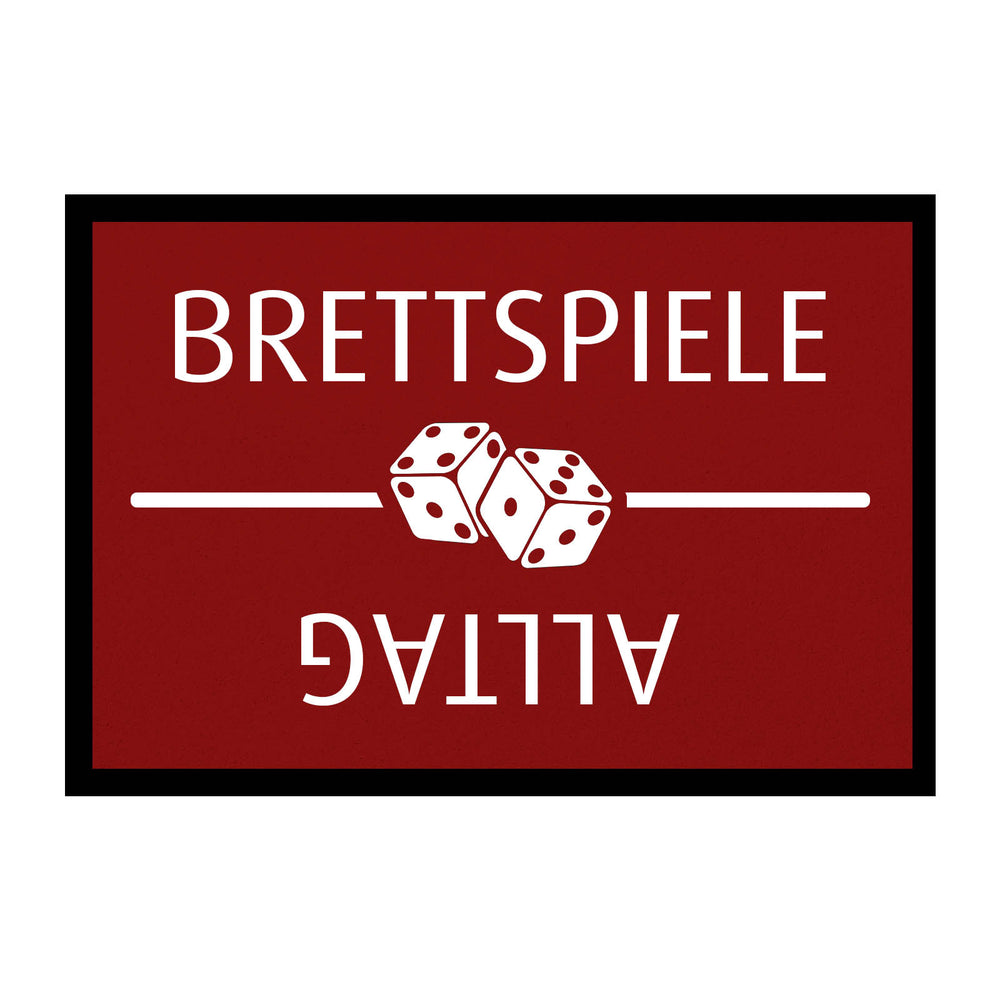 Fußmatte HOME STYLE - Design "Brettspiele / Alltag"