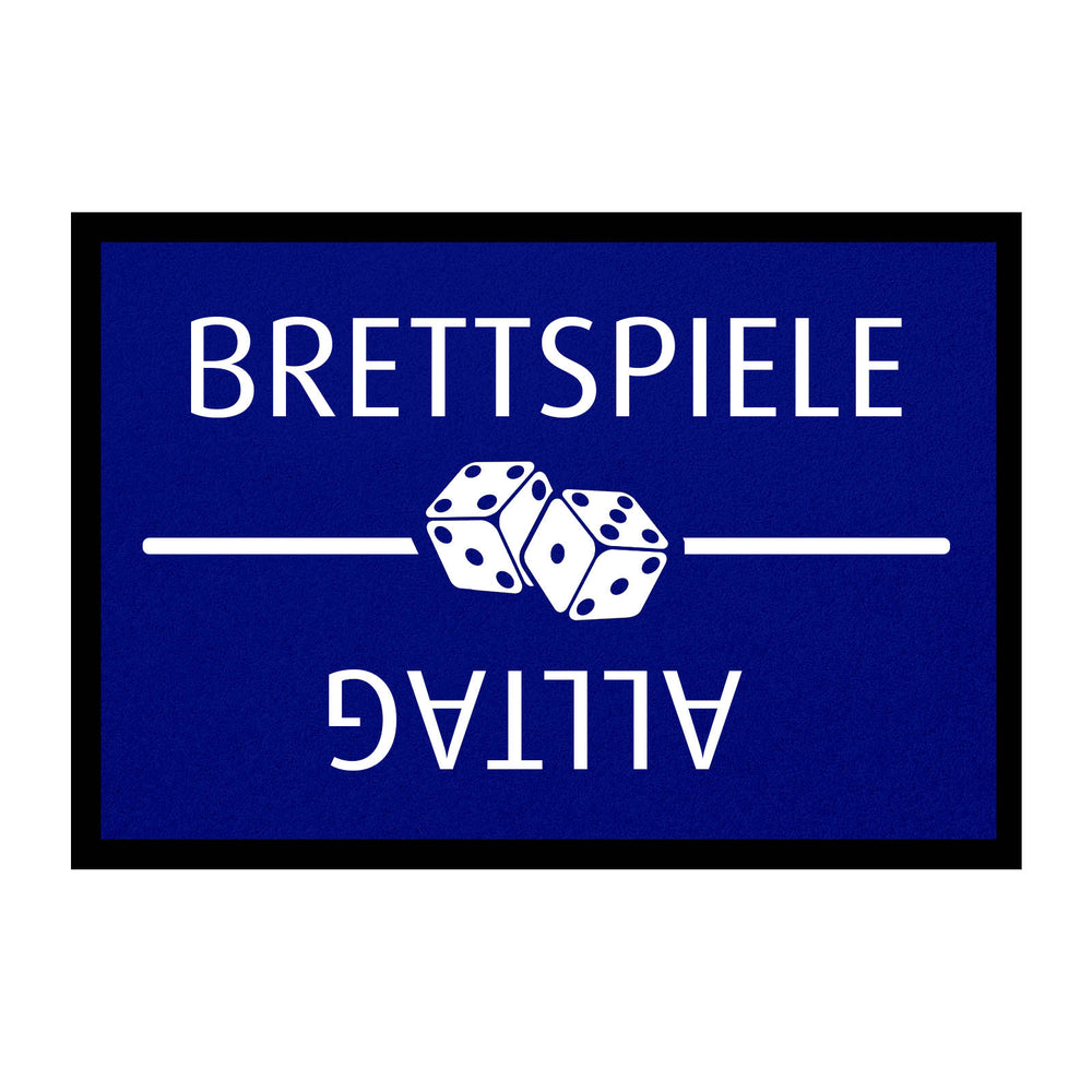 Fußmatte HOME STYLE - Design "Brettspiele / Alltag"