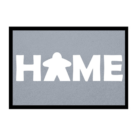 Brettspieler Fußmatte Design Meeple Home - Grau