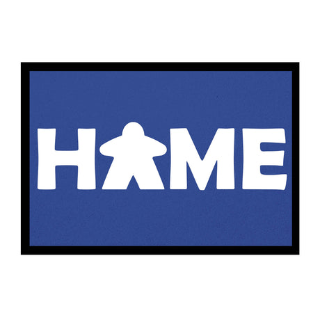 Brettspieler Fußmatte Design Meeple Home - Blau