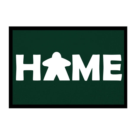 Brettspieler Fußmatte Design Meeple Home - Dunkelgrün