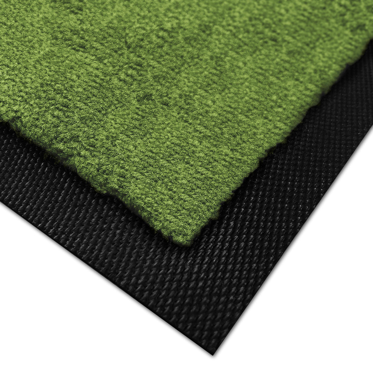 Fußmatte SPORT STYLE - Design "Fußballfeld mit Name" - personalisierbar | Kiwi/Weiß