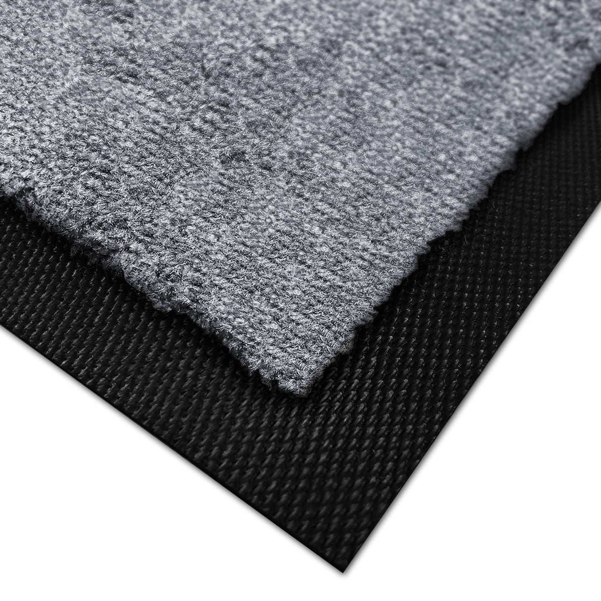 Fußmatte SPORT STYLE - Design "Fußballfeld mit Name" - personalisierbar | Mittelgrau/Weiß