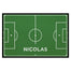 Fußmatte SPORT STYLE - Design "Fußballfeld mit Name" - personalisierbar | Grün/Weiß