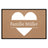 personalisierte Fußmatte Family Heart - Mocca