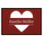 personalisierte Fußmatte Family Heart - Rot