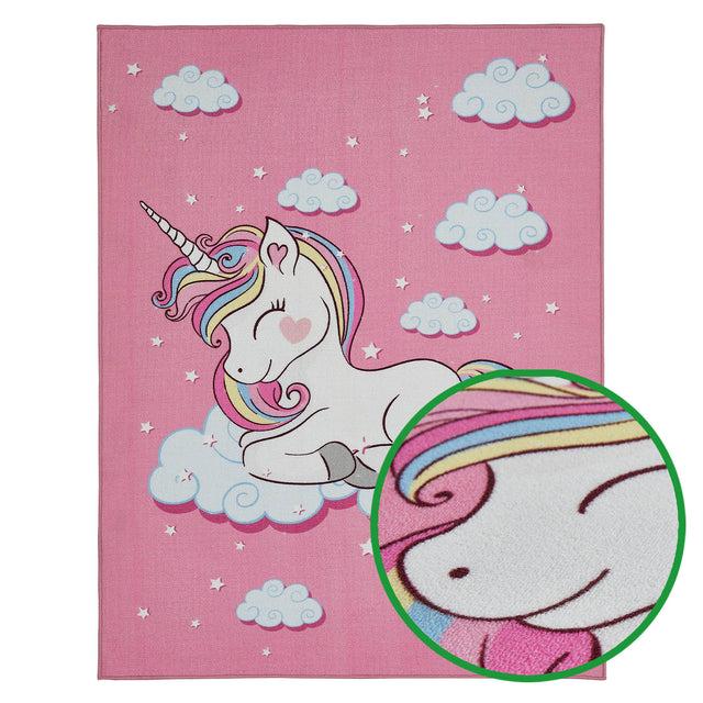 Kinderzimmer Teppich FLUFFY UNICORN