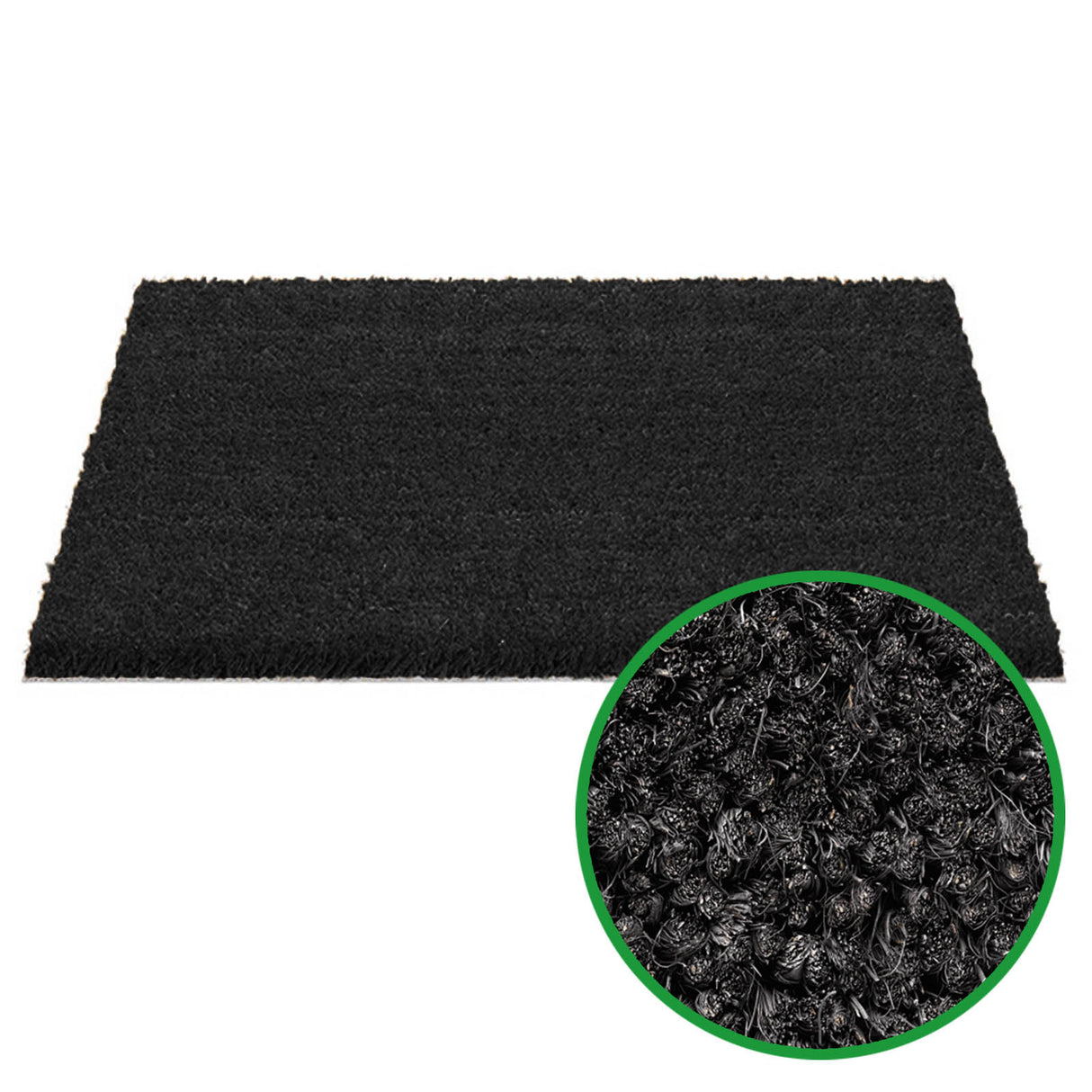 Kokosfussmatten ISLAND | Schwarz